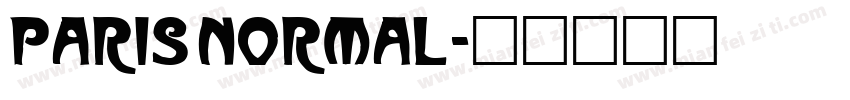 Paris Normal字体转换